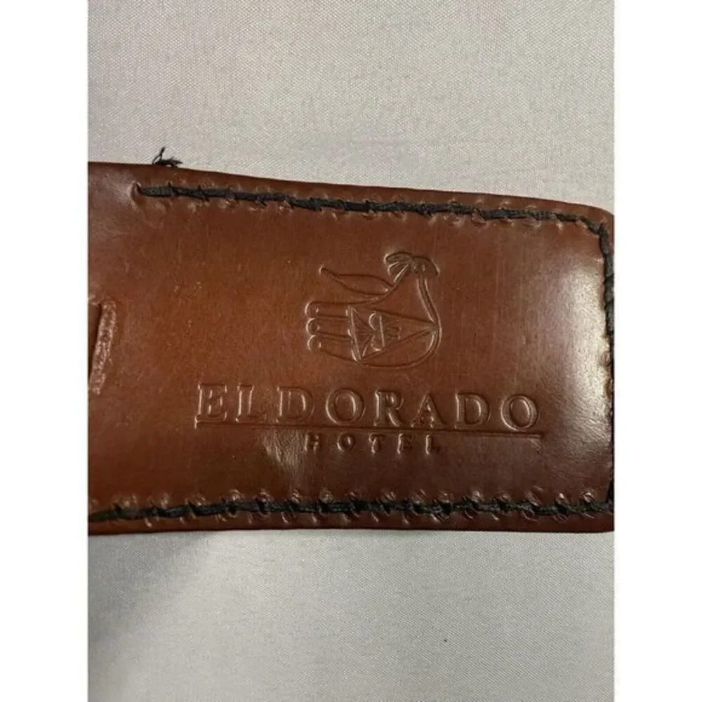 El Dorado Hotel Large Leather Luggage Tag‎